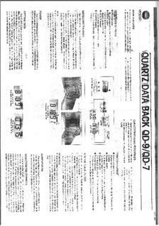 Minolta Data Back DB 9 manual. Camera Instructions.